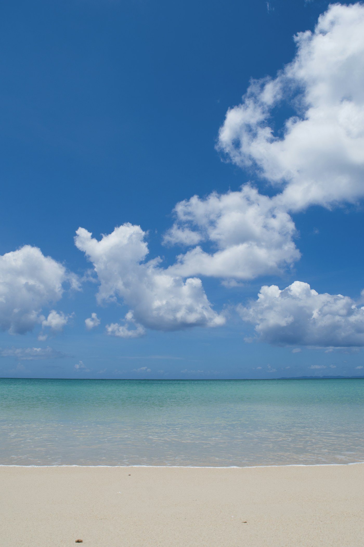 Clear subtropical water and beach in Okinawa